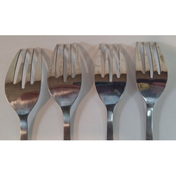 OXH69 Oxford Hall Fleur De Lis Japan Salad Fork Lot 4 Flatware - Picture 8 of 11